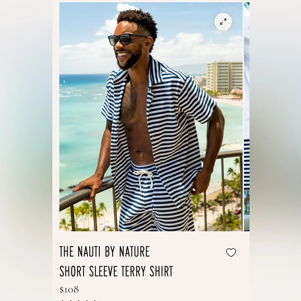 Kenny Flowers THE NAUTI BY NATURE SHORT SLEEVE TERRY SHIRT
